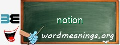 WordMeaning blackboard for notion